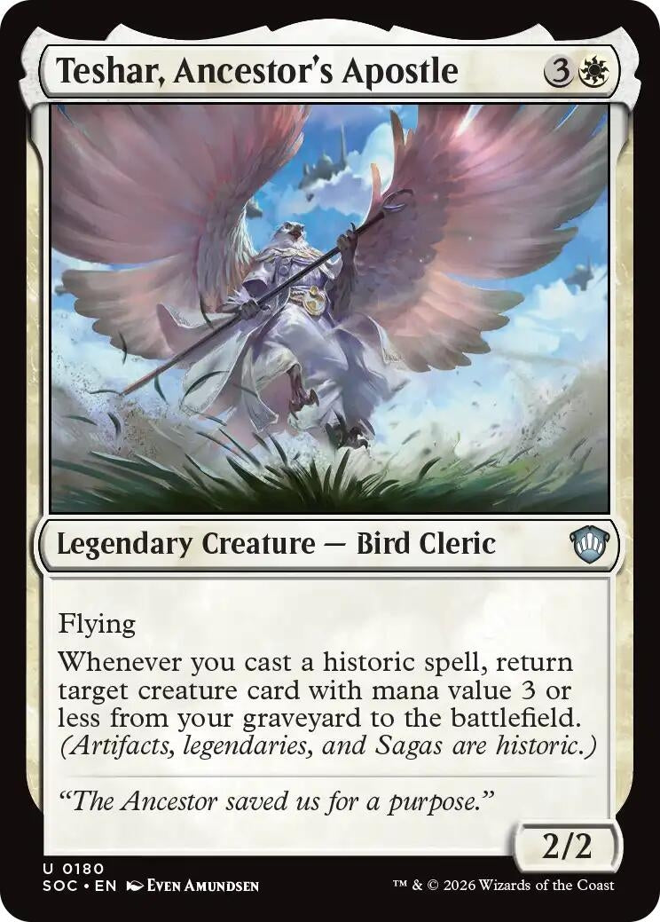 Image for Teshar, Ancestor's Apostle (180) (Secrets of Strixhaven) - Magic: The Gathering