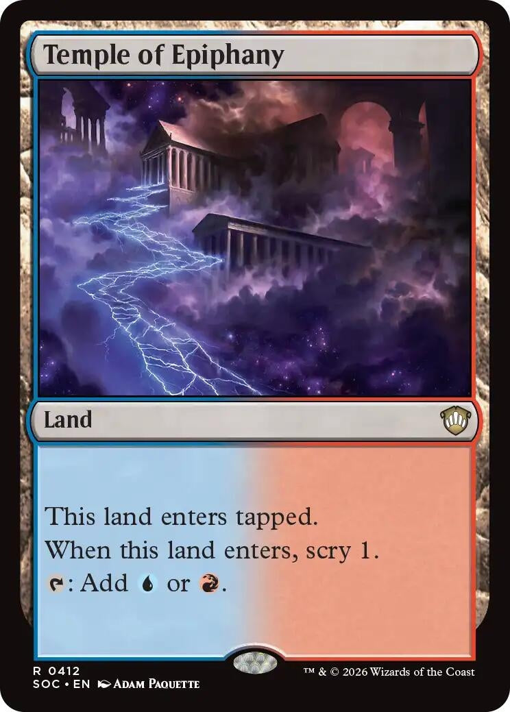 Image for Temple of Epiphany (412) (Secrets of Strixhaven) - Magic: The Gathering