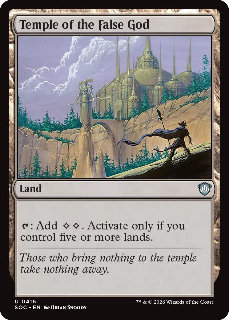 Image for Temple of the False God (416) (Secrets of Strixhaven) - Magic: The Gathering