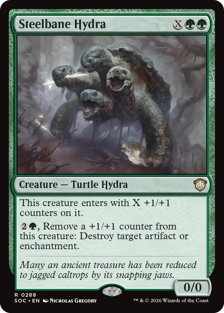Image for Steelbane Hydra (288) (Secrets of Strixhaven) - Magic: The Gathering
