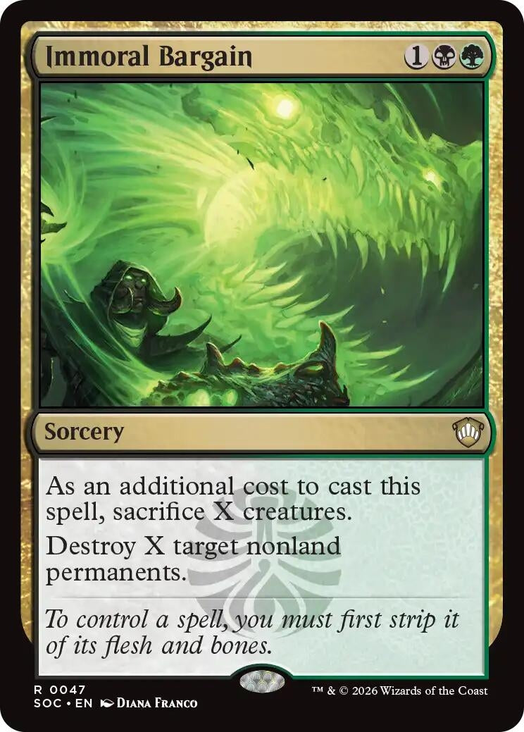 Image for Immoral Bargain (47) (Secrets of Strixhaven) - Magic: The Gathering