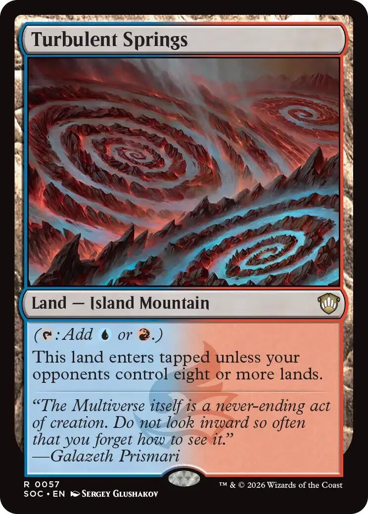 Image for Turbulent Springs (57) (Secrets of Strixhaven) - Magic: The Gathering