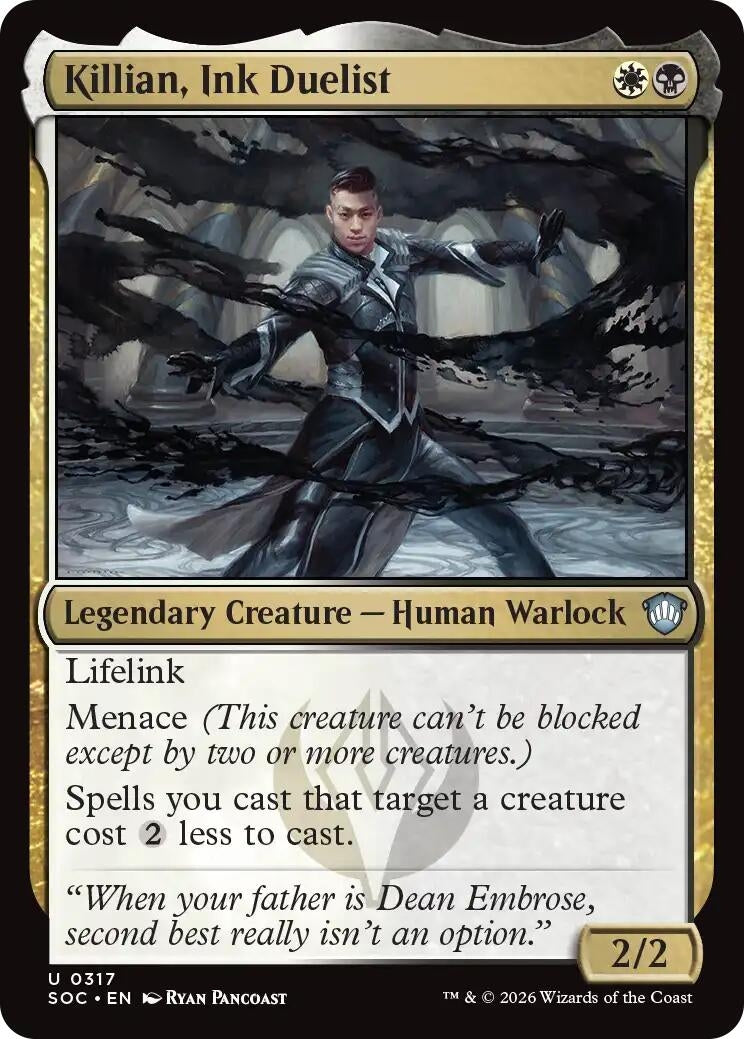 Image for Killian, Ink Duelist (317) (Secrets of Strixhaven) - Magic: The Gathering
