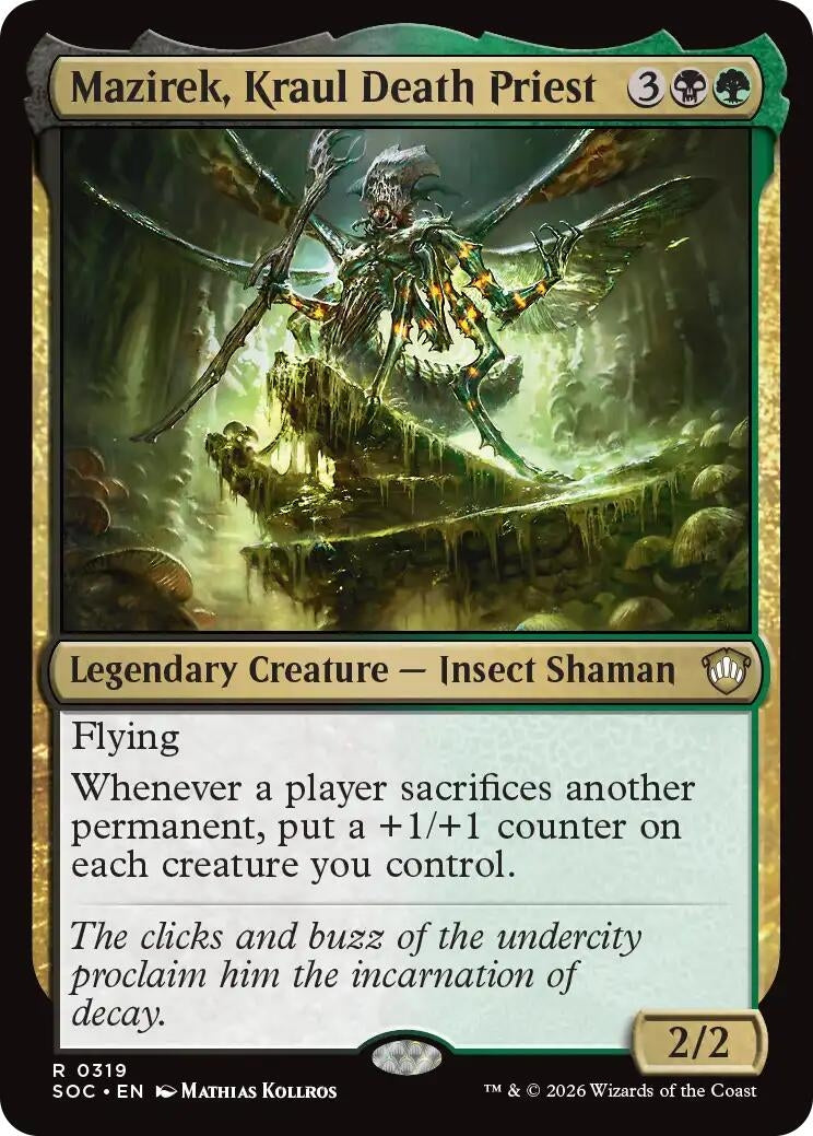 Image for Mazirek, Kraul Death Priest (319) (Secrets of Strixhaven) - Magic: The Gathering