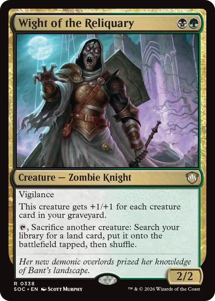 Image for Wight of the Reliquary (338) (Secrets of Strixhaven) - Magic: The Gathering