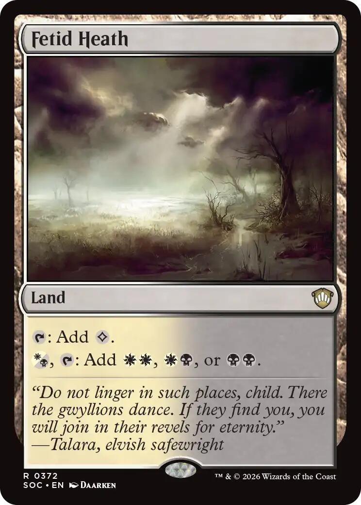 Image for Fetid Heath (372) (Secrets of Strixhaven) - Magic: The Gathering