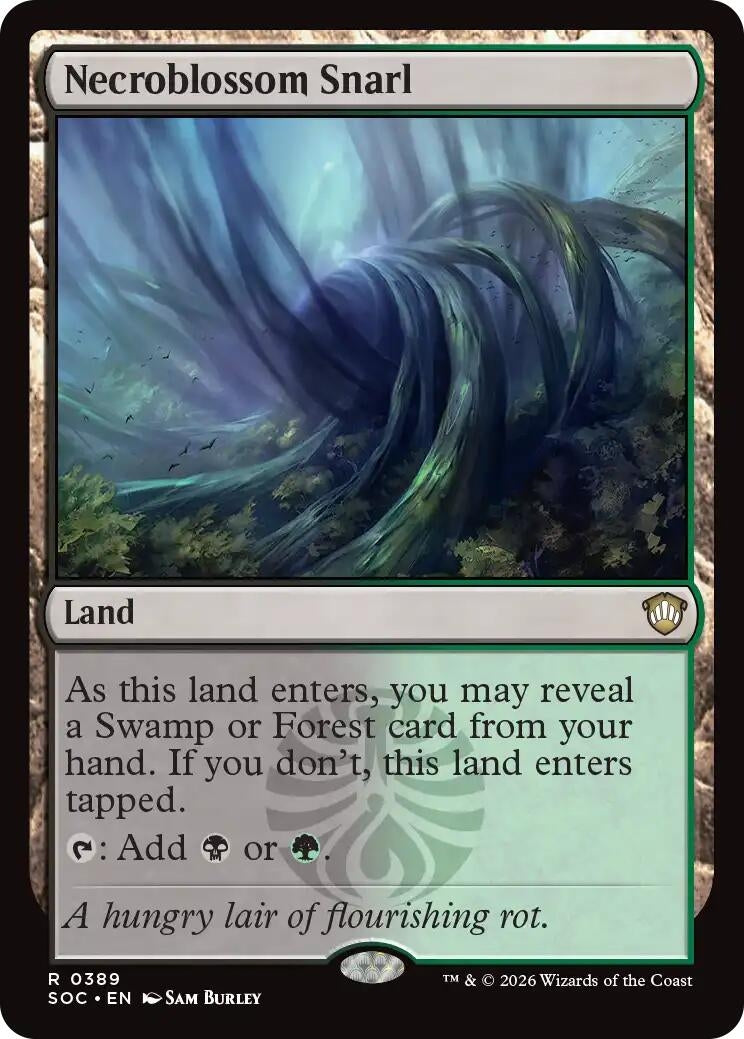 Image for Necroblossom Snarl (389) (Secrets of Strixhaven) - Magic: The Gathering