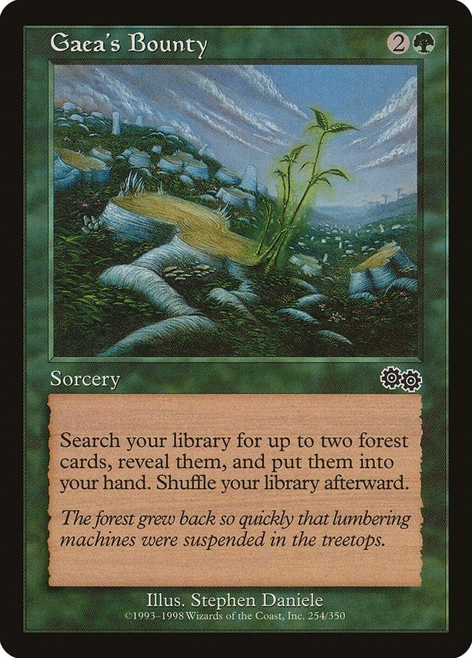 Image for Gaea's Bounty (254) (Urza's Saga) - Magic: The Gathering