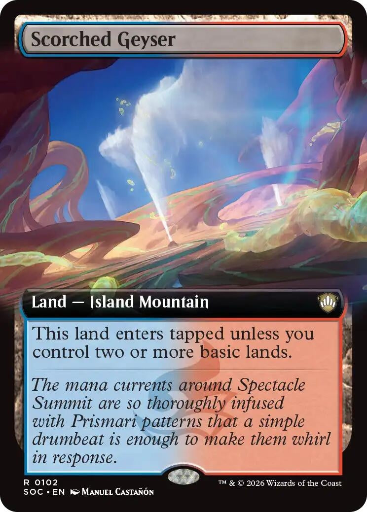 Image for Scorched Geyser (Extended Art) (102) (Secrets of Strixhaven) - Magic: The Gathering