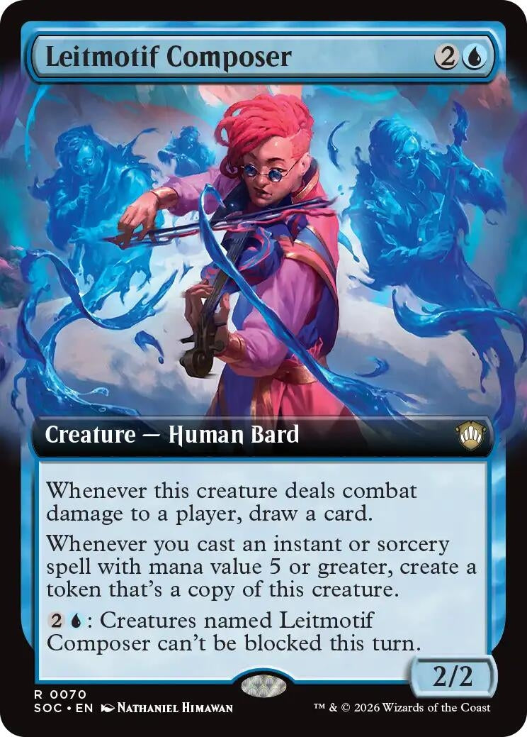 Image for Leitmotif Composer (Extended Art) (70) (Secrets of Strixhaven) - Magic: The Gathering