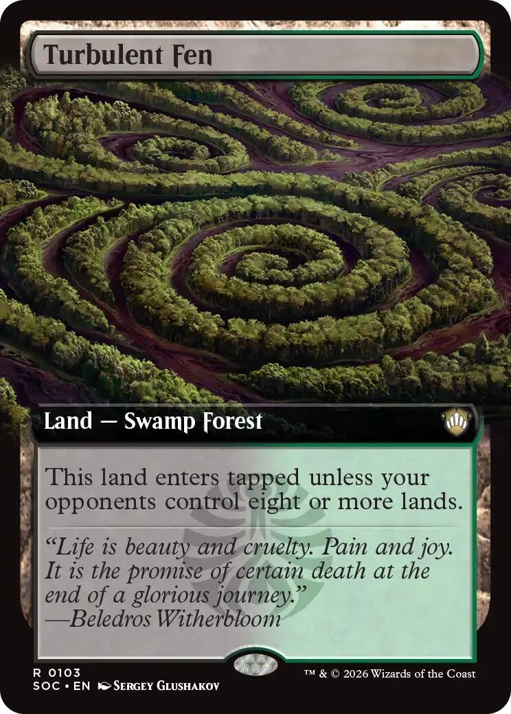 Image for Turbulent Fen (Extended Art) (103) (Secrets of Strixhaven) - Magic: The Gathering