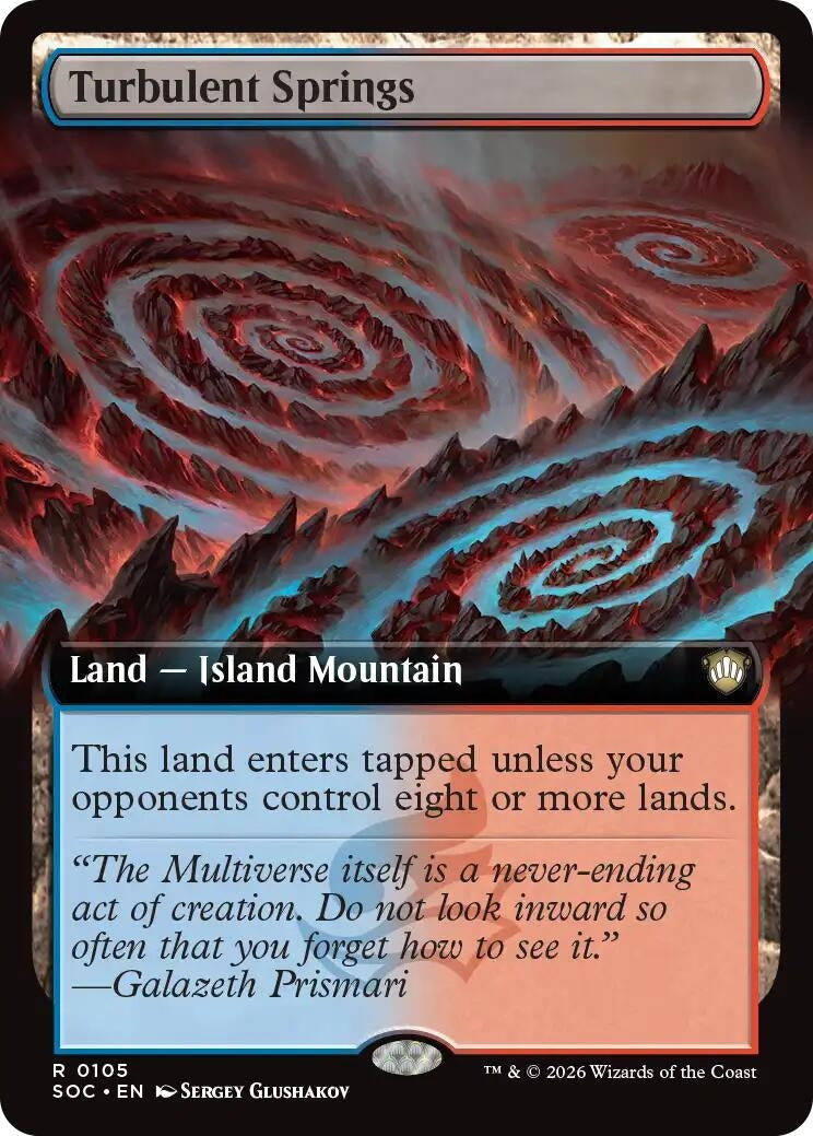 Image for Turbulent Springs (Extended Art) (105) (Secrets of Strixhaven) - Magic: The Gathering