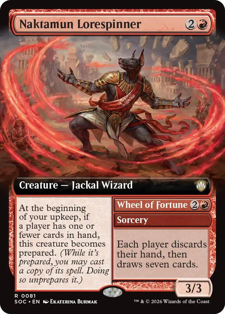 Image for Naktamun Lorespinner (Extended Art) (81) (Secrets of Strixhaven) - Magic: The Gathering
