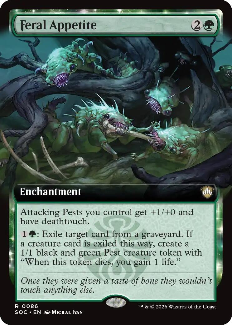 Image for Feral Appetite (Extended Art) (86) (Secrets of Strixhaven) - Magic: The Gathering