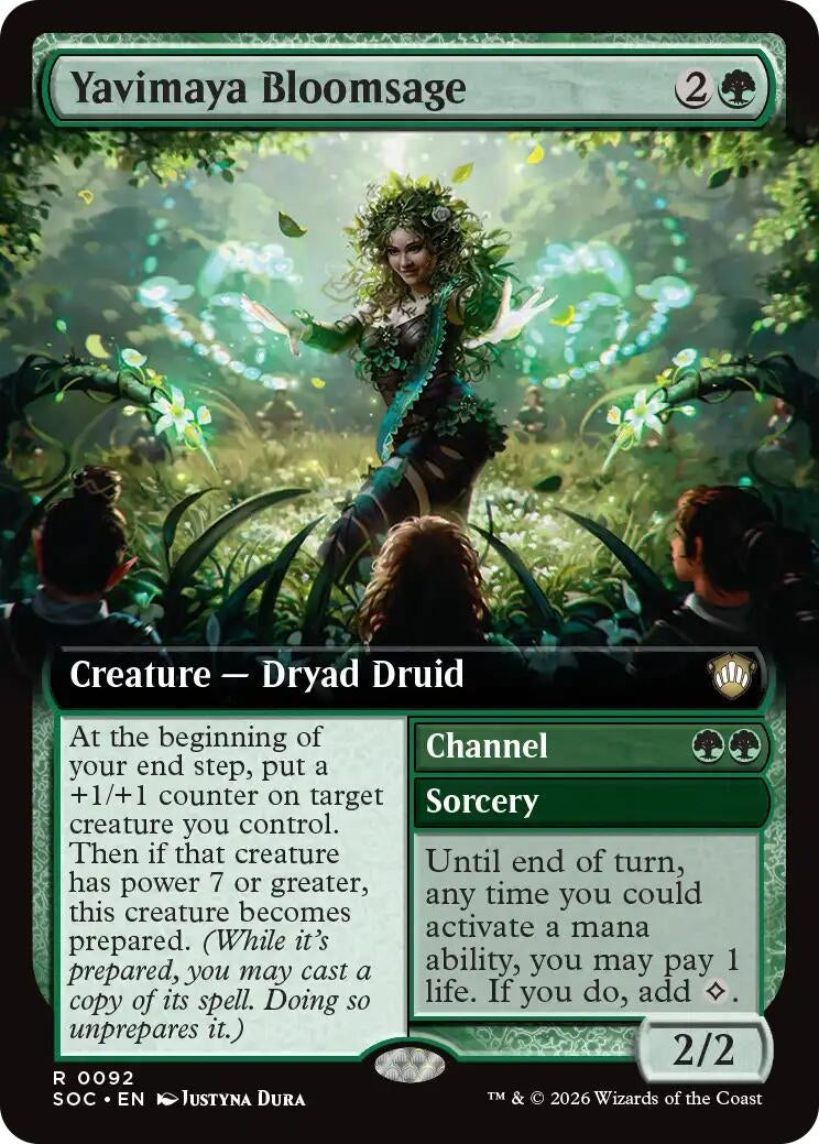 Image for Yavimaya Bloomsage (Extended Art) (92) (Secrets of Strixhaven) - Magic: The Gathering