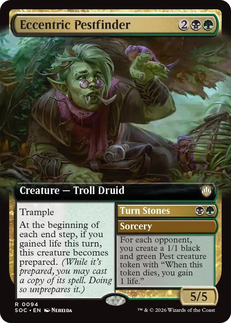 Image for Eccentric Pestfinder (Extended Art) (94) (Secrets of Strixhaven) - Magic: The Gathering