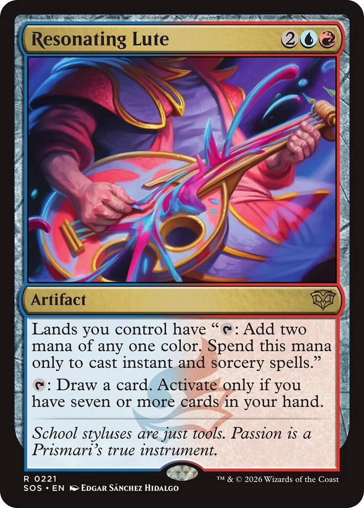 Image for Resonating Lute (221) (Secrets of Strixhaven) - Magic: The Gathering