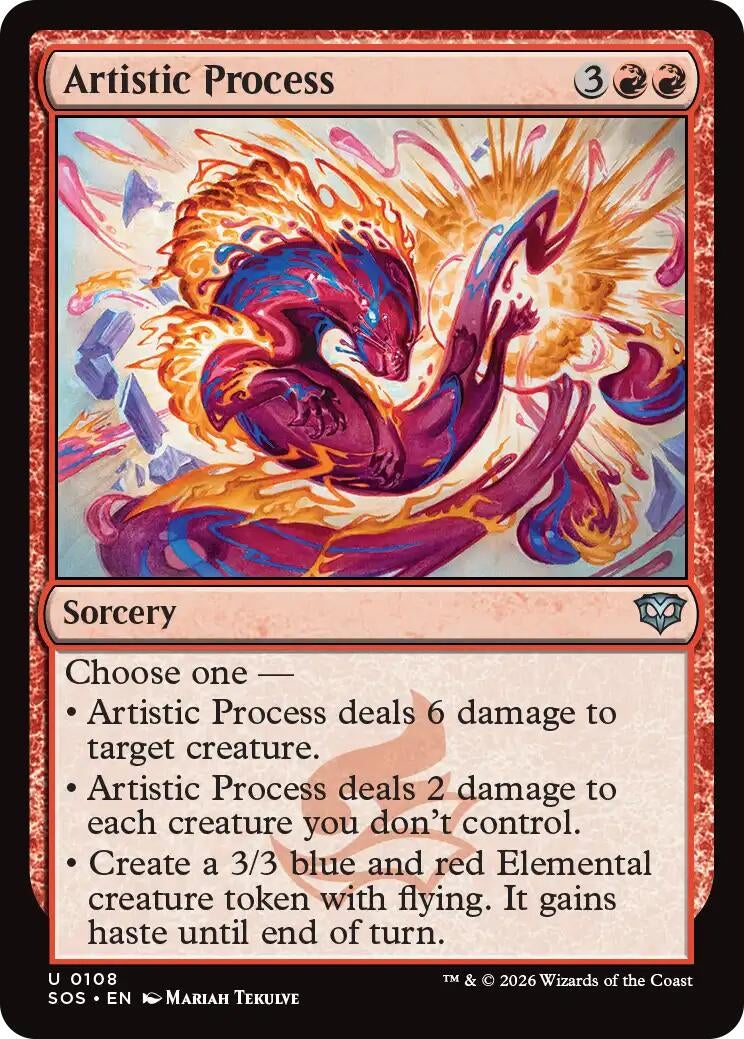 Image for Artistic Process (108) (Secrets of Strixhaven) - Magic: The Gathering