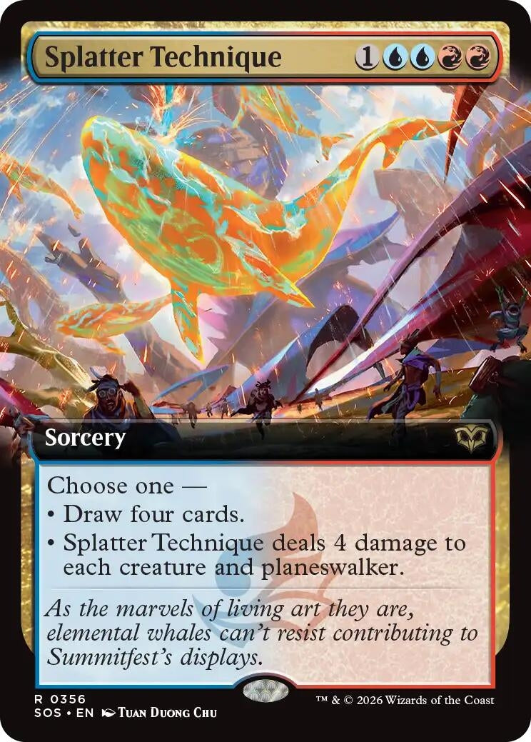 Image for Splatter Technique (Extended Art) (356) (Secrets of Strixhaven) - Magic: The Gathering