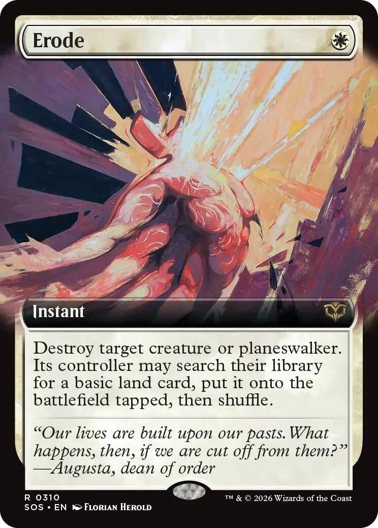 Image for Erode (Extended Art) (310) (Secrets of Strixhaven) - Magic: The Gathering