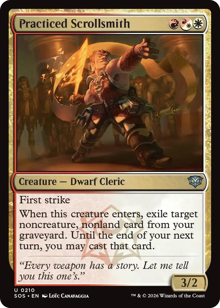Image for Practiced Scrollsmith (210) (Secrets of Strixhaven) - Magic: The Gathering