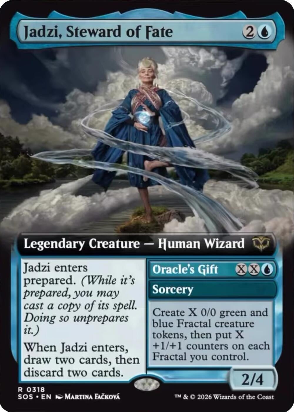 Image for Jadzi, Steward of Fate (Extended Art) (318) (Secrets of Strixhaven) - Magic: The Gathering