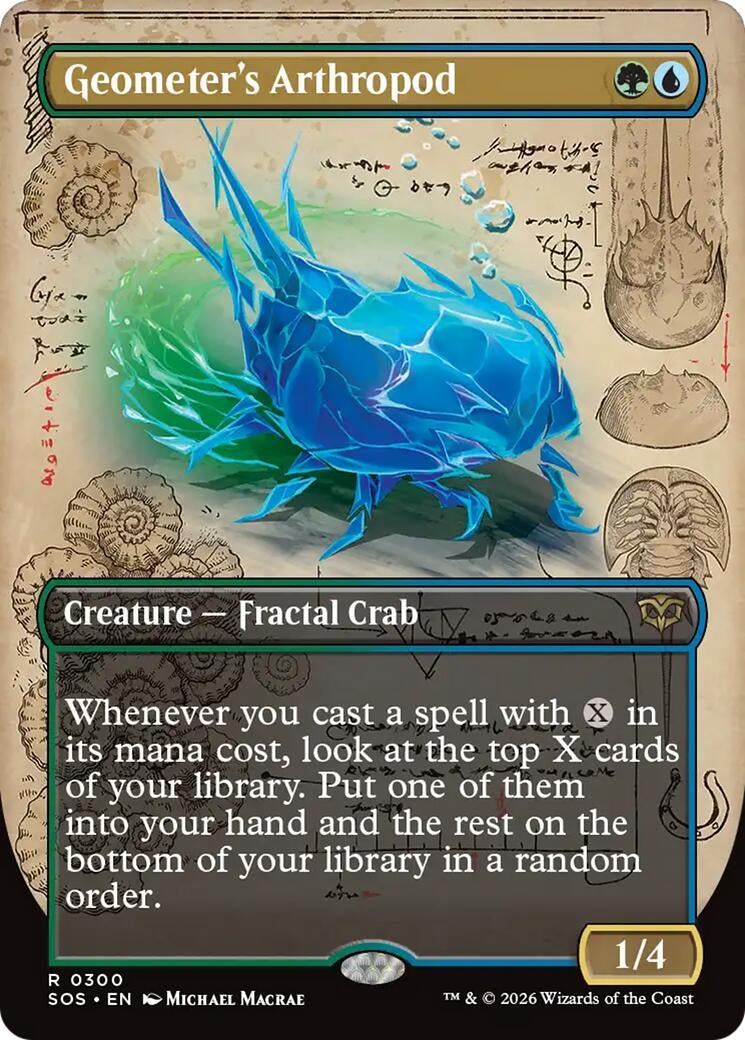 Image for Geometer's Arthropod (Borderless) (300) (Secrets of Strixhaven) - Magic: The Gathering