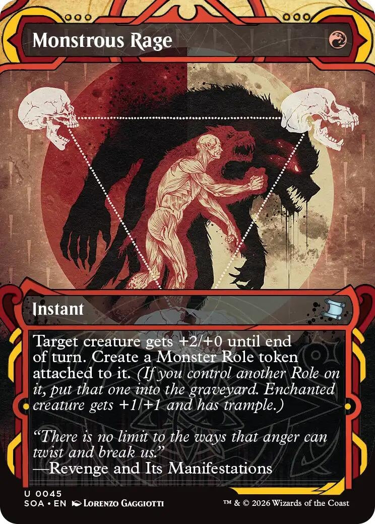 Image for Monstrous Rage (45) (Secrets of Strixhaven: Mystical Archive) - Magic: The Gathering