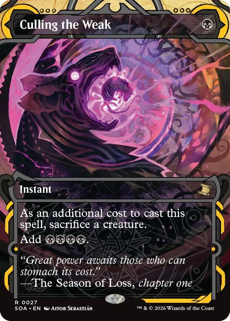 Image for Culling the Weak (27) (Secrets of Strixhaven: Mystical Archive) - Magic: The Gathering