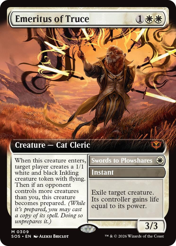 Image for Emeritus of Truce (Extended Art) (309) (Secrets of Strixhaven) - Magic: The Gathering