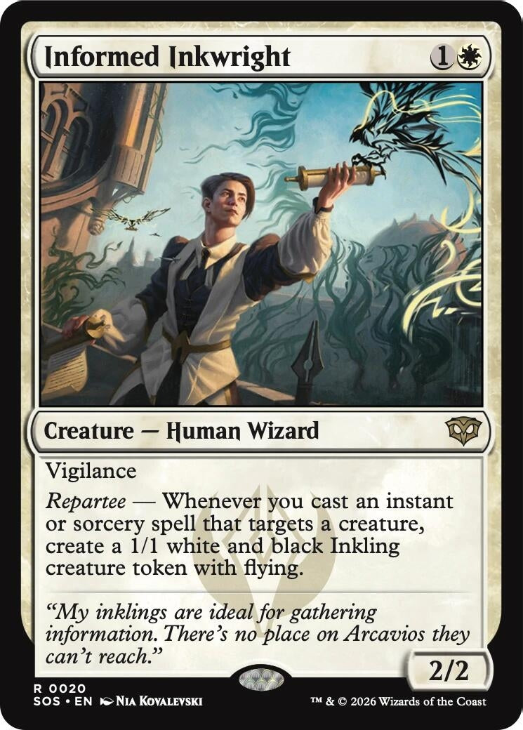 Image for Informed Inkwright (20) (Secrets of Strixhaven) - Magic: The Gathering