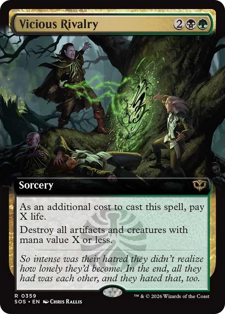 Vicious Rivalry (Extended Art) (359) (Secrets of Strixhaven)