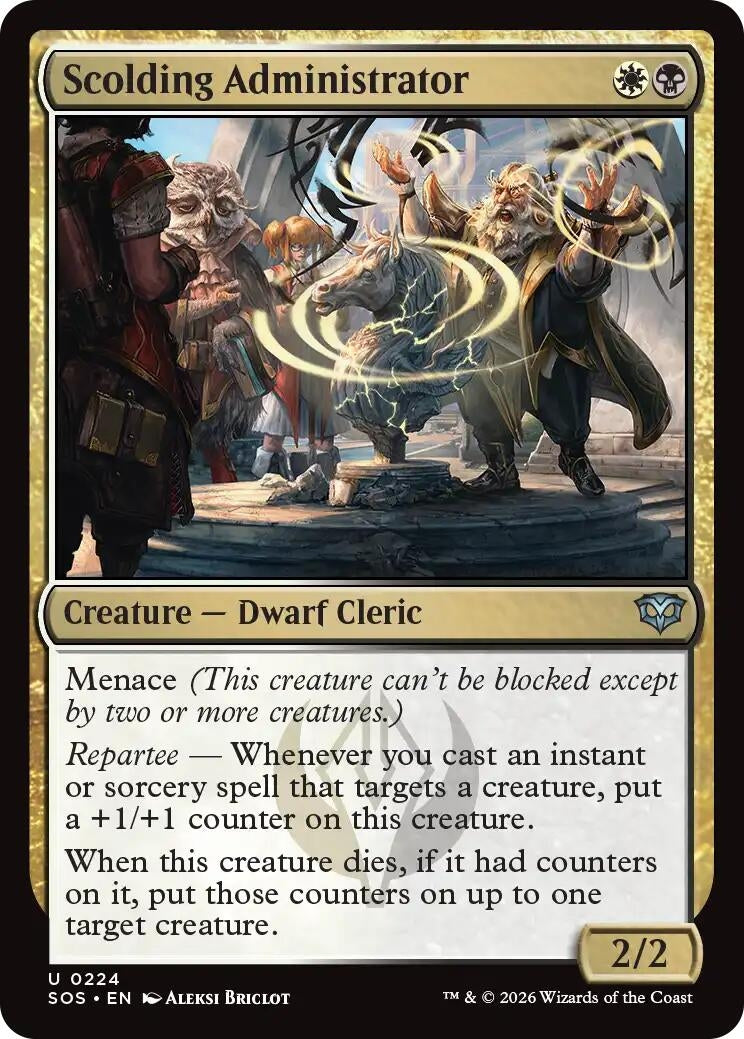 Image for Scolding Administrator (224) (Secrets of Strixhaven) - Magic: The Gathering