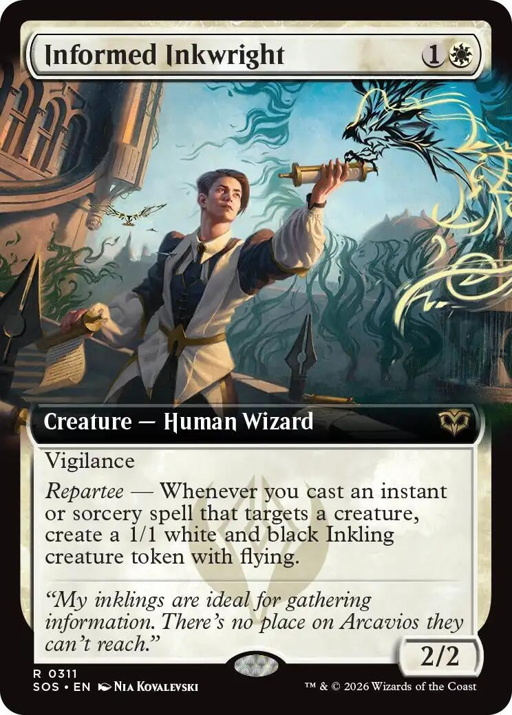 Image for Informed Inkwright (Extended Art) (311) (Secrets of Strixhaven) - Magic: The Gathering