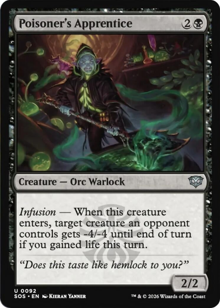 Image for Poisoner's Apprentice (92) (Secrets of Strixhaven) - Magic: The Gathering