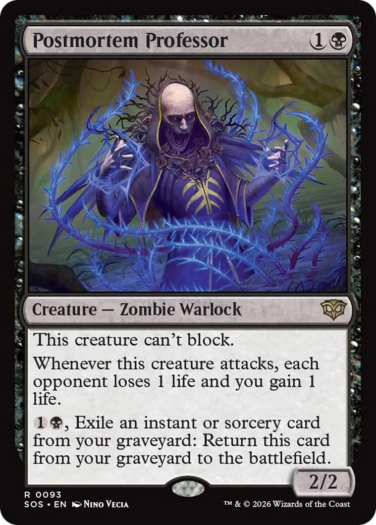 Image for Postmortem Professor (93) (Secrets of Strixhaven) - Magic: The Gathering