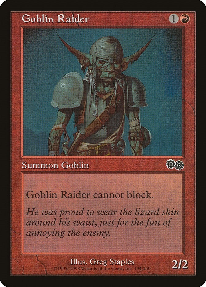 Image for Goblin Raider (194) (Urza's Saga) - Magic: The Gathering