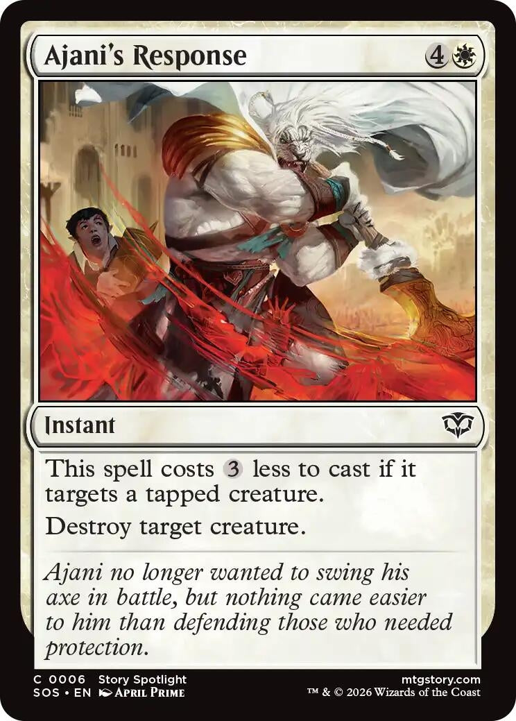 Ajani's Response (6) (Secrets of Strixhaven)