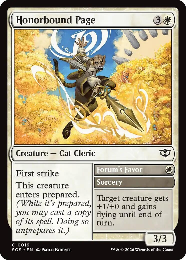 Image for Honorbound Page (19) (Secrets of Strixhaven) - Magic: The Gathering