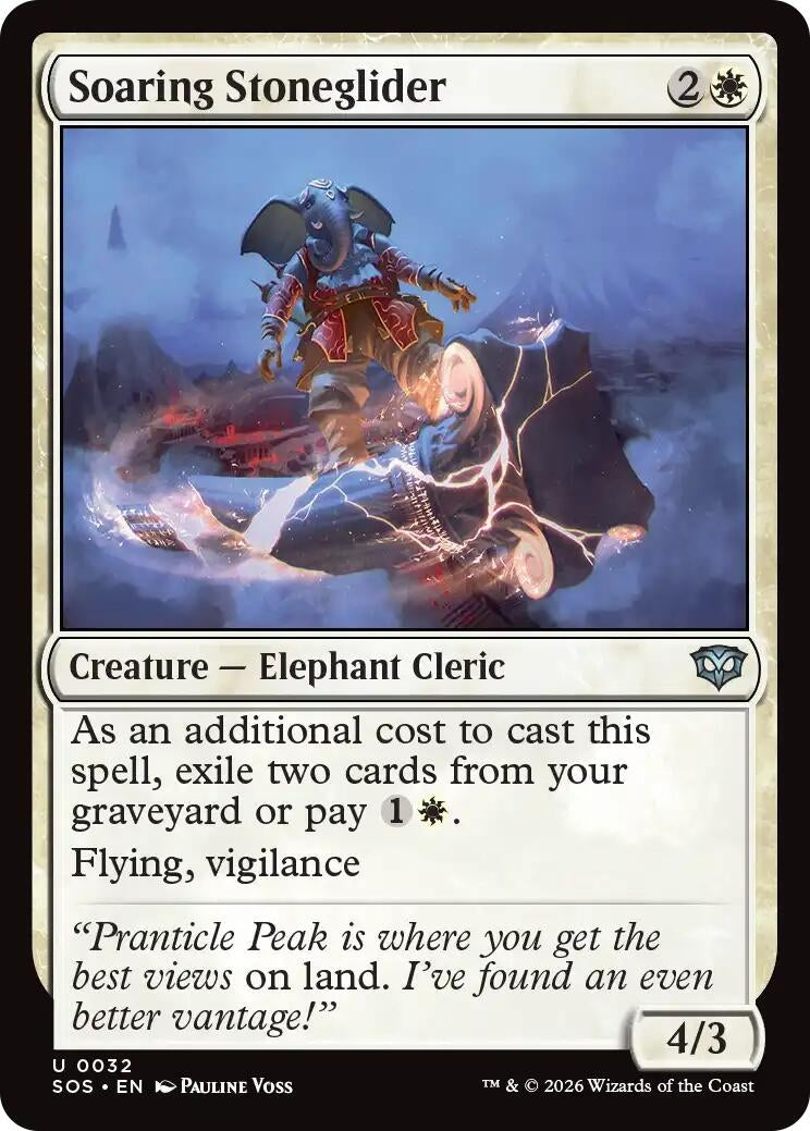 Image for Soaring Stoneglider (32) (Secrets of Strixhaven) - Magic: The Gathering