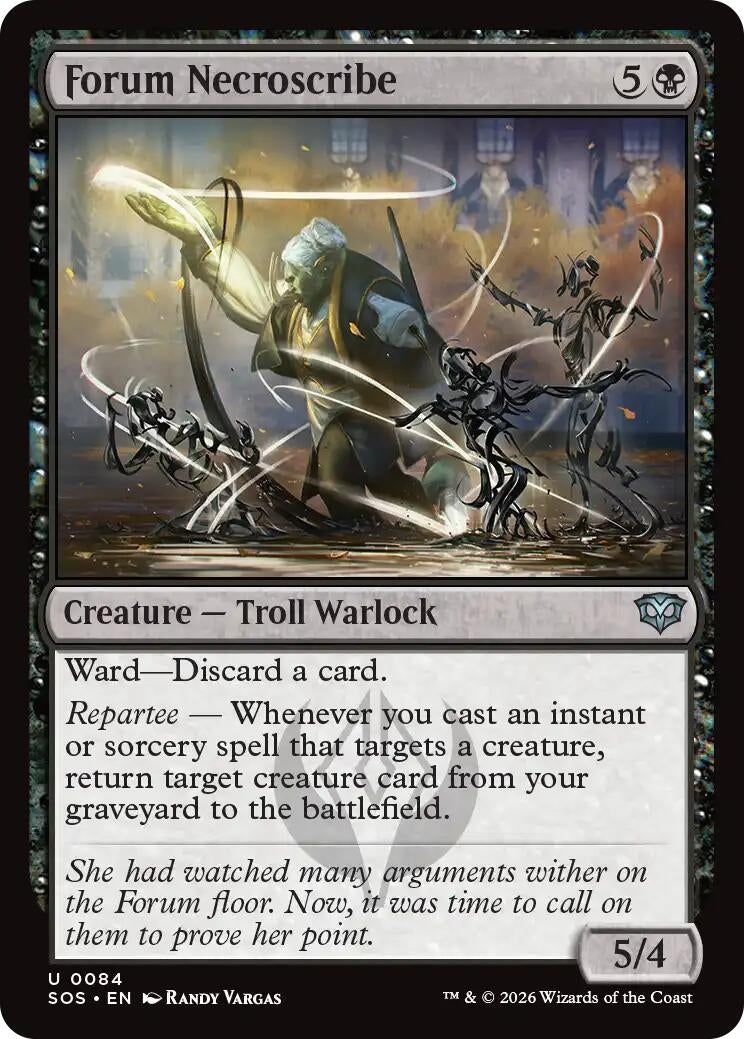 Image for Forum Necroscribe (84) (Secrets of Strixhaven) - Magic: The Gathering