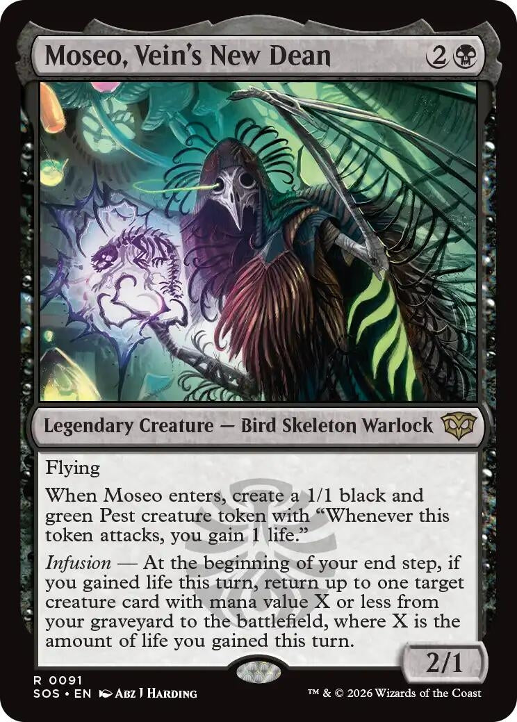 Image for Moseo, Vein's New Dean (91) (Secrets of Strixhaven) - Magic: The Gathering