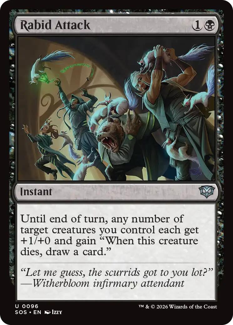 Image for Rabid Attack (96) (Secrets of Strixhaven) - Magic: The Gathering