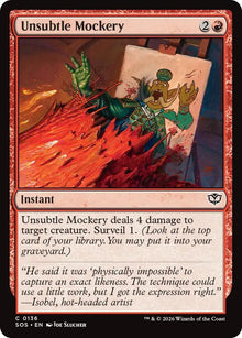 Image for Unsubtle Mockery (136) (Secrets of Strixhaven) - Magic: The Gathering