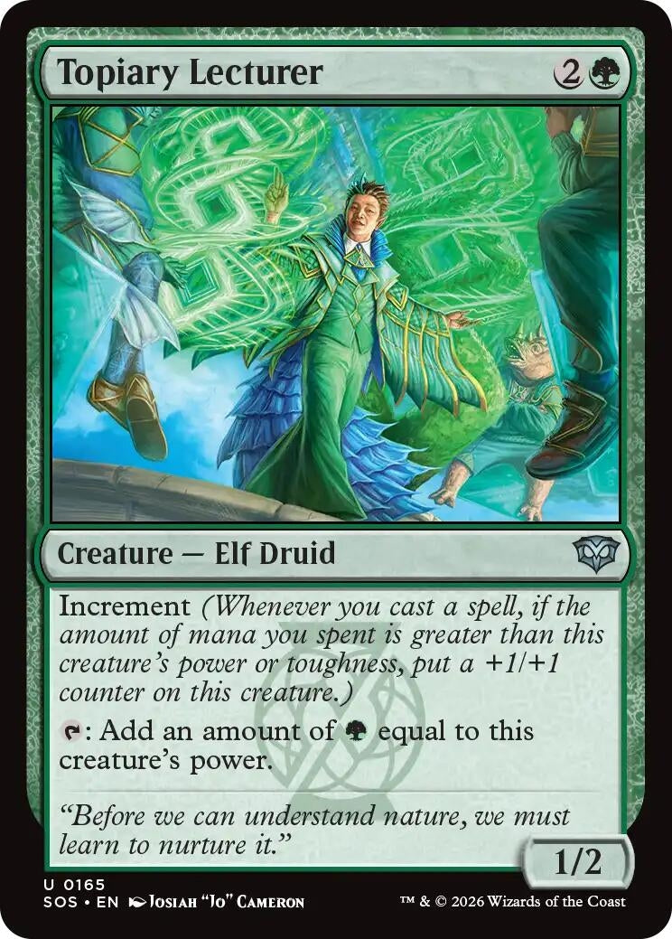 Image for Topiary Lecturer (165) (Secrets of Strixhaven) - Magic: The Gathering