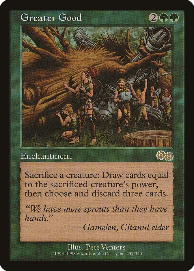 Image for Greater Good (257) (Urza's Saga) - Magic: The Gathering