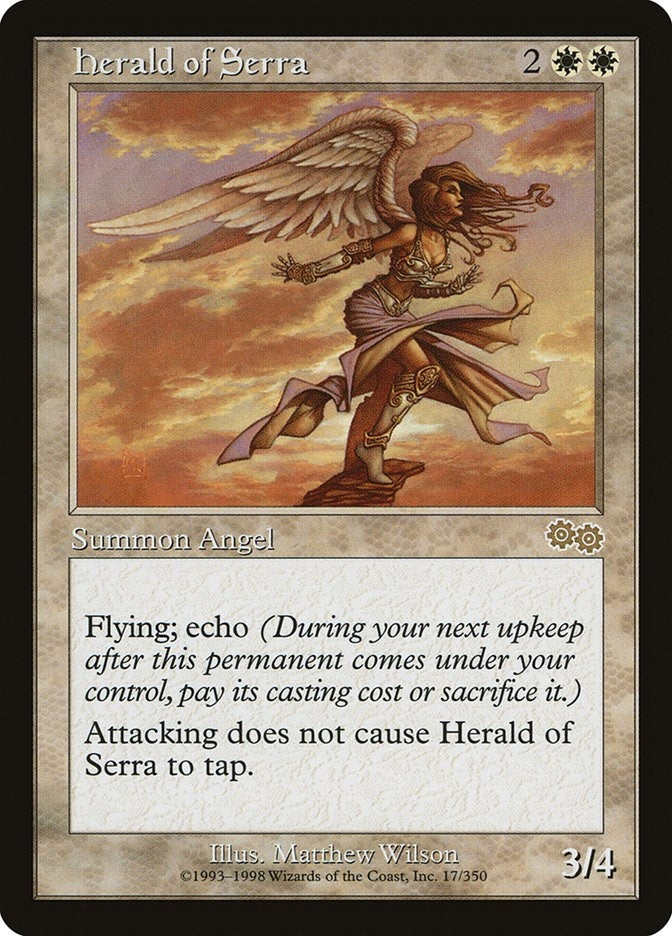 Image for Herald of Serra (17) (Urza's Saga) - Magic: The Gathering