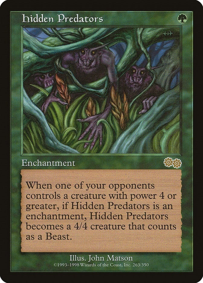 Image for Hidden Predators (263) (Urza's Saga) - Magic: The Gathering