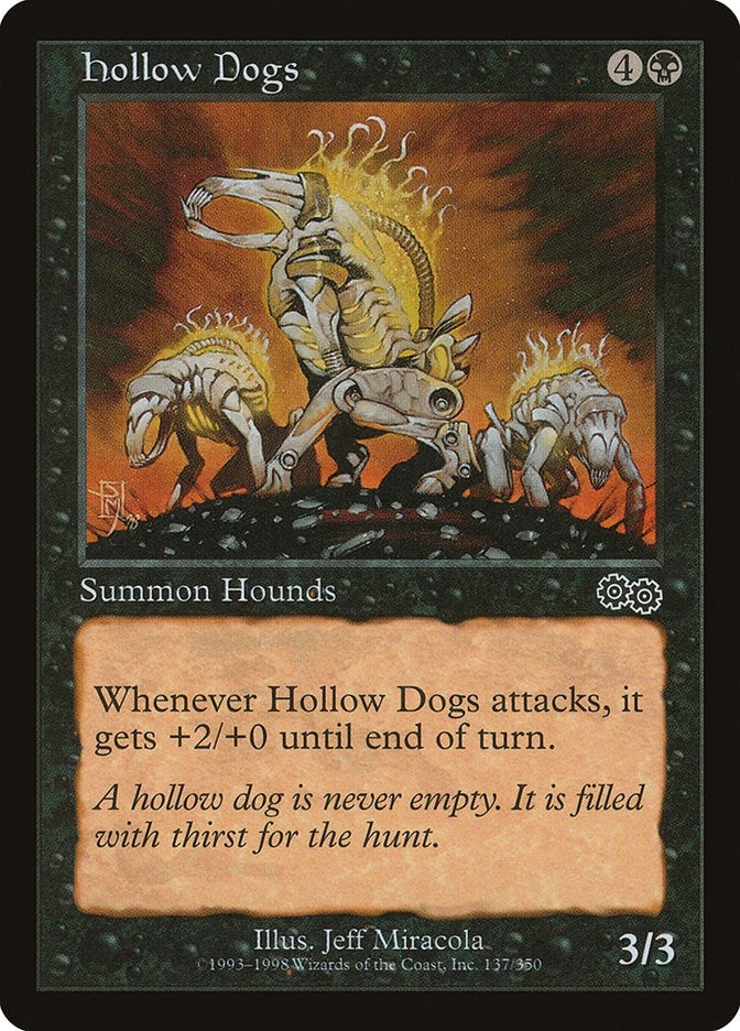 Image for Hollow Dogs (137) (Urza's Saga) - Magic: The Gathering