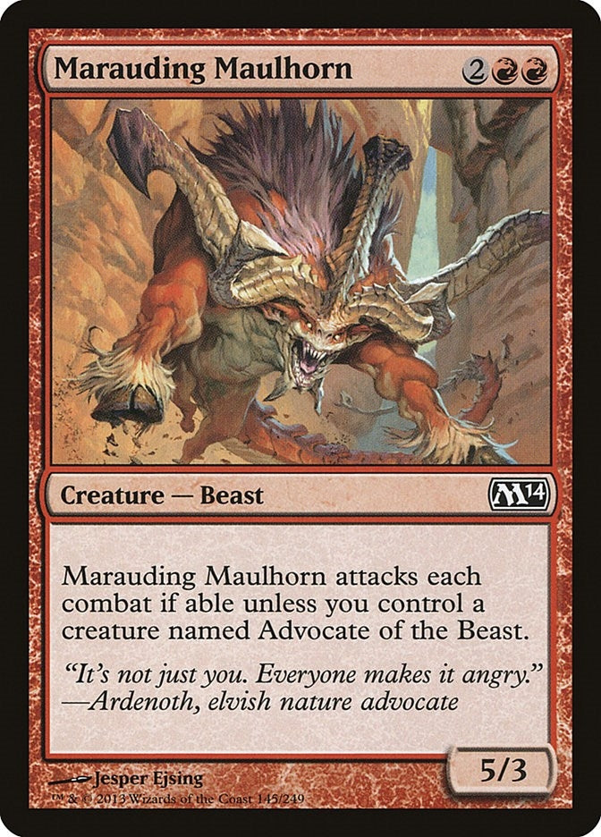 Image for Marauding Maulhorn (145) (Magic 2014 (M14)) (M14) - Magic: The Gathering